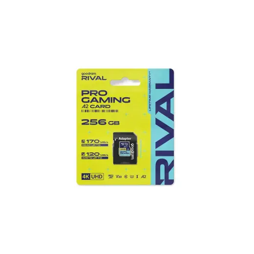 Goodram memory card Rival M2AA Micro SDXC 256GB UHS-I U3 A2 V30 170 / 120 MB/s