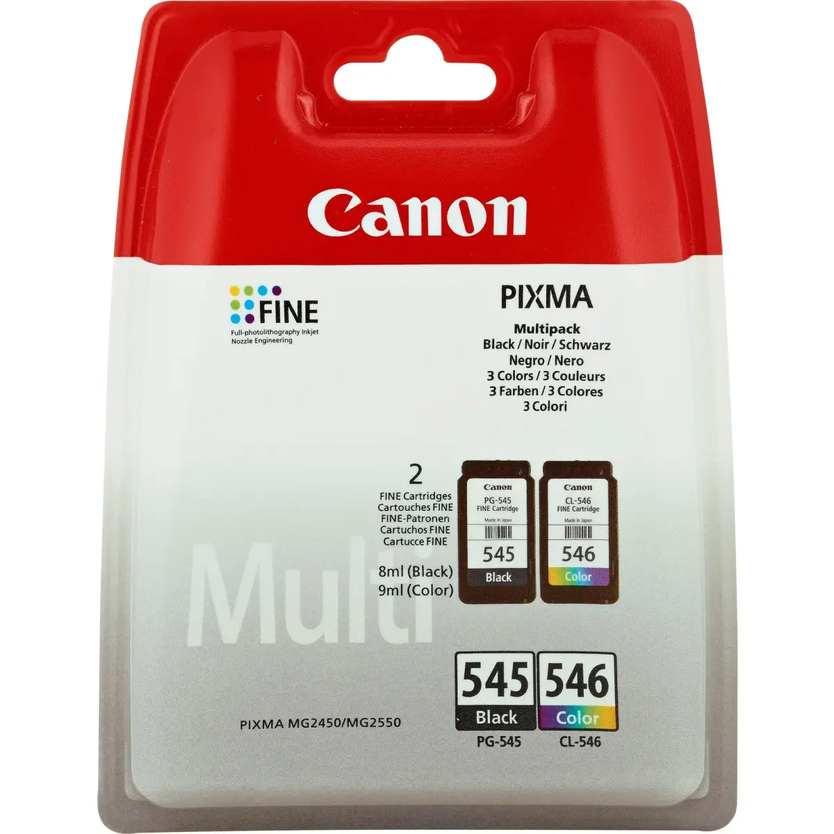 CANON PG-545/CL-546 BK/C/M/Y Ink Cartridge Multipack