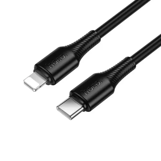 Hoco X120 data transfer and charging cable | USB-C to Lightning | PD | 27W | 1m | black