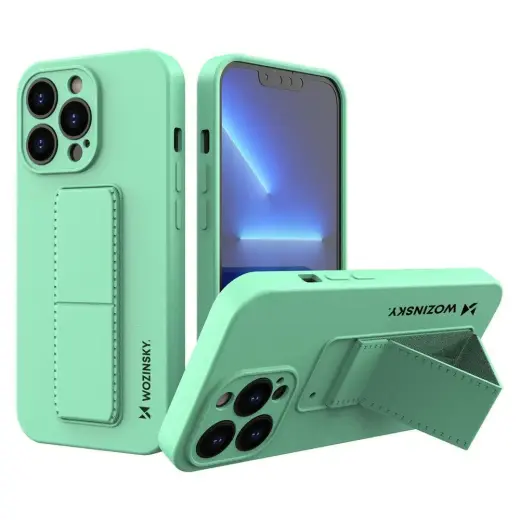 Wozinsky Kickstand чехол с подставкой для телефона iPhone 13 mini зелёный