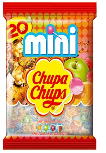 Ledenes CHUPA CHUPS mini, maisiņā, 120g