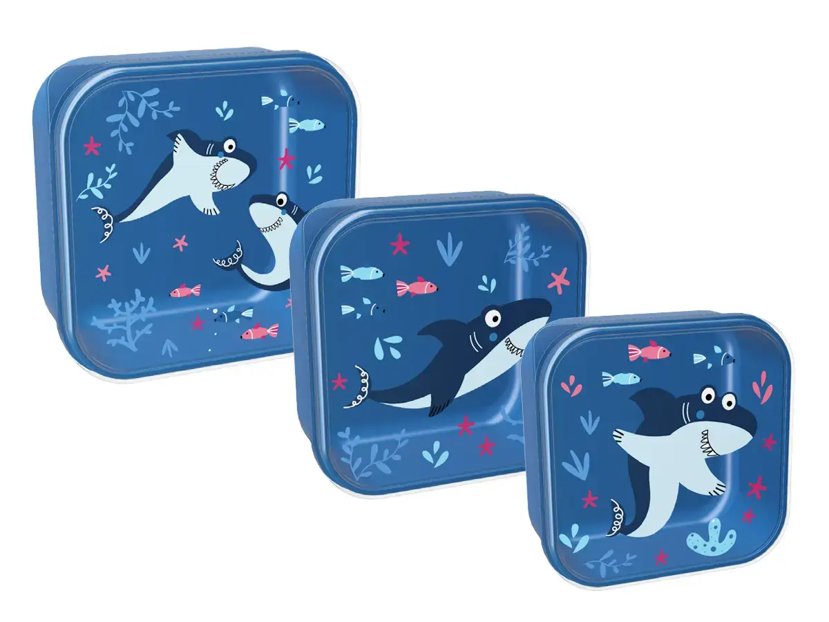 Pusdienu kastītes komplekts Itotal Shark, 3gab/iepak.