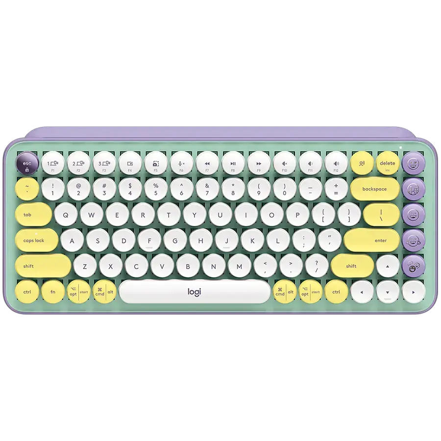 LOGITECH POP Keys Bluetooth Mechanical Keyboard - DAYDREAM MINT - RUS
