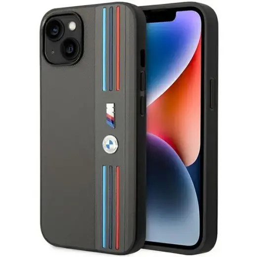 Etui BMW BMHCP14S22PPMA iPhone 14 6,1" szary|grey Tricolor M Collection