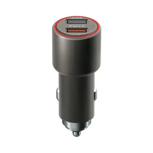 Forever Core car charger QC 3.0 2,4A 2x USB 30W gray