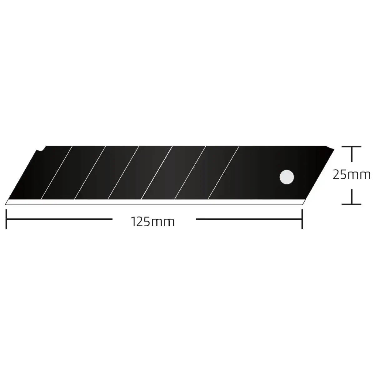 Rezerves asmeņi nazim 25mm SK2H melni 10gb Prox Expert