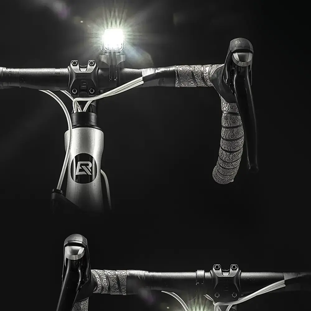 Rockbros 24610002001 Front Bike Light 1000 lm + USB-C - USB-A Cable - Black