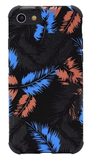 Fusion leaves silicone case for Samsung A726 | A725 Galaxy A72 | A72 5G black - blue