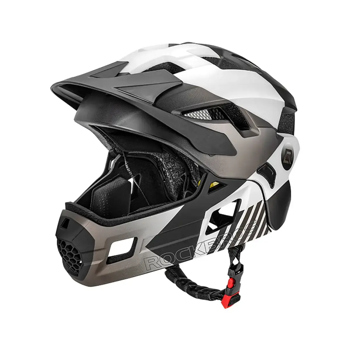 Rockbros TS-61 10110061005 Children's Bike Helmet with Detachable Chin Size S (48-54) - Gray