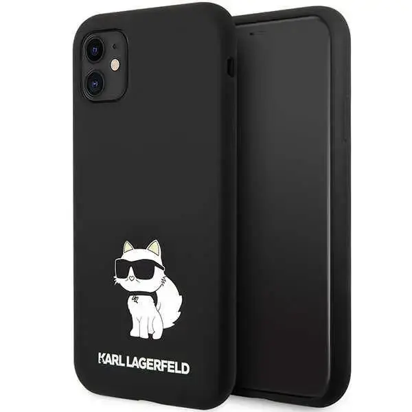 Karl Lagerfeld KLHCN61SNCHBCK iPhone 11| XR hardcase czarny|black Silicone Choupette