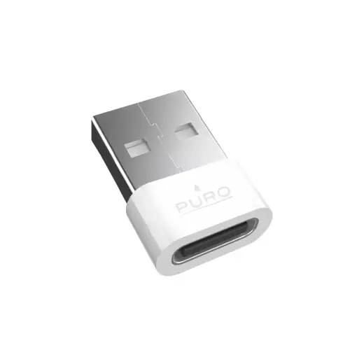 Puro adapter | USB-A to USB-C| white