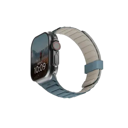 UAG Pathfinder Silicone Double-Sided Magnetic Strap for Apple Watch 42 | 44 | 45 | 46 | 49mm - Gray-Blue