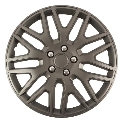 Hubcap DAKAR NC 17" GRAPHITE with chrome nuts