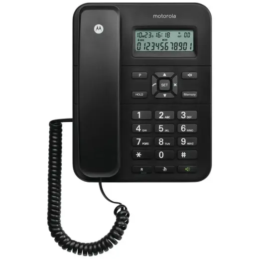 Cordless landline phone  Motorola CT202 black