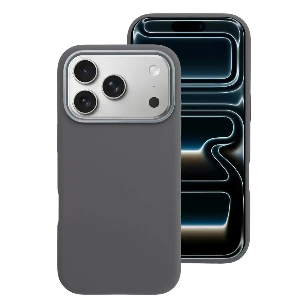 Forcell F-Protect Frame Premium maciņš ar MagSafe atbalstu telefonam iPhone 17 Pro pelēks