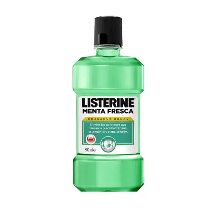 Listerine Fresh Mint Mouthwash 500ml (8412101045002)