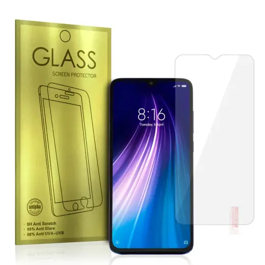 Tempered Glass Gold for XIAOMI REDMI NOTE 8 PRO