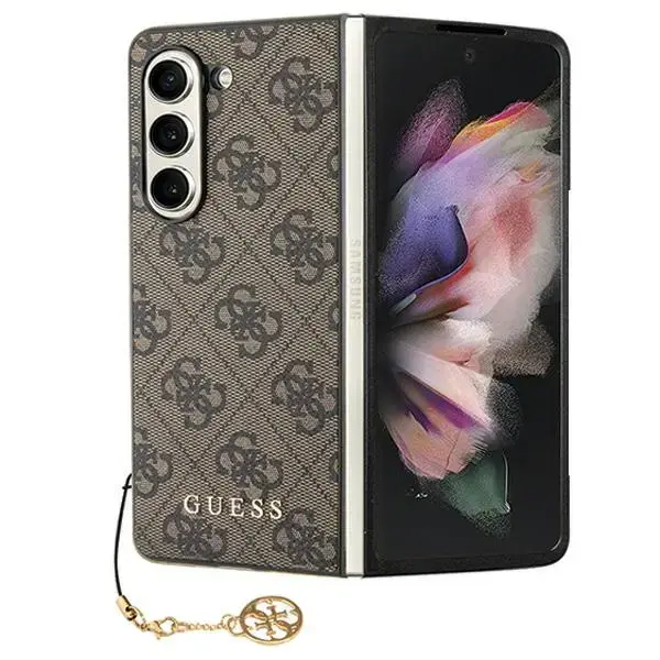 Guess GUHCZFD5GF4GBR Samsung F946 Z Fold5 brūns|brūns maciņš 4G Charms Collection