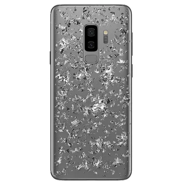 Puro Glam Ice Light Samsung G965 S9 Plus z metalicznymi elementami srebra SGS9PICELIGHT1SIL