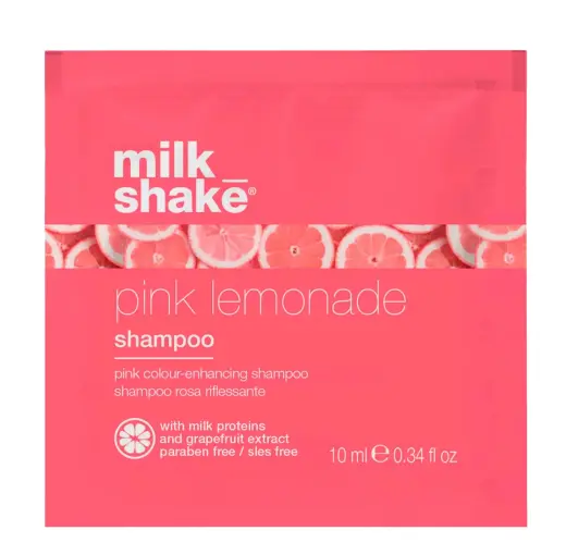 Milk Shake, Pink Lemonade, Milk Proteins, Hair Colour Shampoo, For Blonde Hair,  Pink, 10 ml