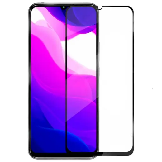 Fusion Full Glue 5D Tempered Glass Aizsargstikls Pilnam Ekrānam Xiaomi Mi 10T Lite 5G Melns