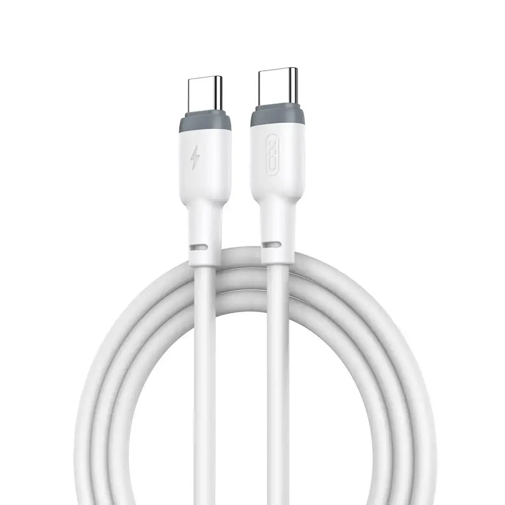 XO NB208B data transfer and charging cable | USB-C to USB-C | 60W | 1m | white