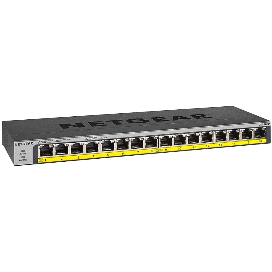 16PT POE/POE+GIGABIT UNMANAGED SWCH