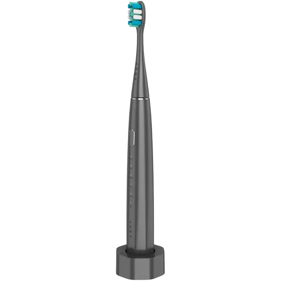 Wireless Tooth Brush, Grey, 3 Brush Heads, 1400mAh, Function: Soft, Clean, Massage, White, Sweep