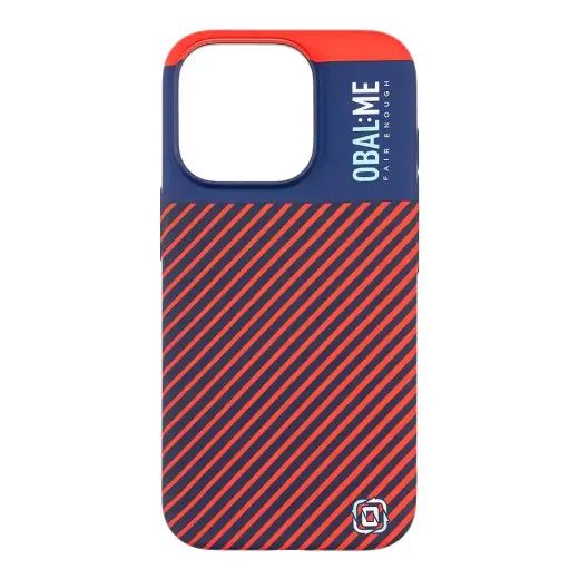 OBAL:ME Flossy Stripes Cover for Apple iPhone 16 Pro Blue|Red