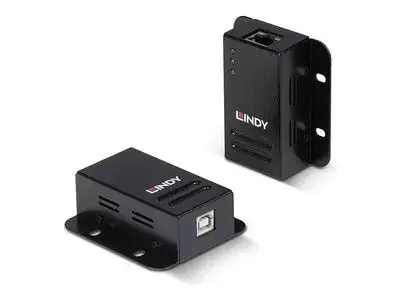 LINDY USB 2.0 Cat.5 Extender With Power Over - USB extender - USB 2.0
