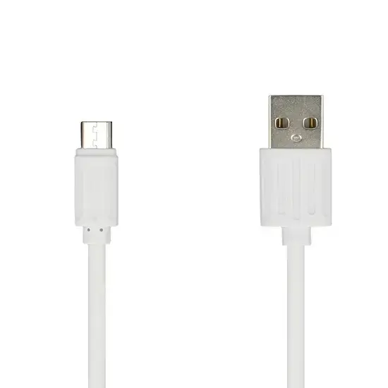 datu pārraides un uzlādes vads | USB-A uz Micro USB | balts