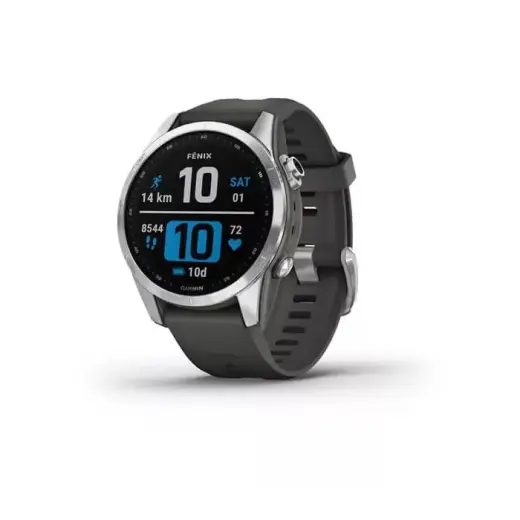 Garmin Fenix 7S Silver with Graphite Band EU