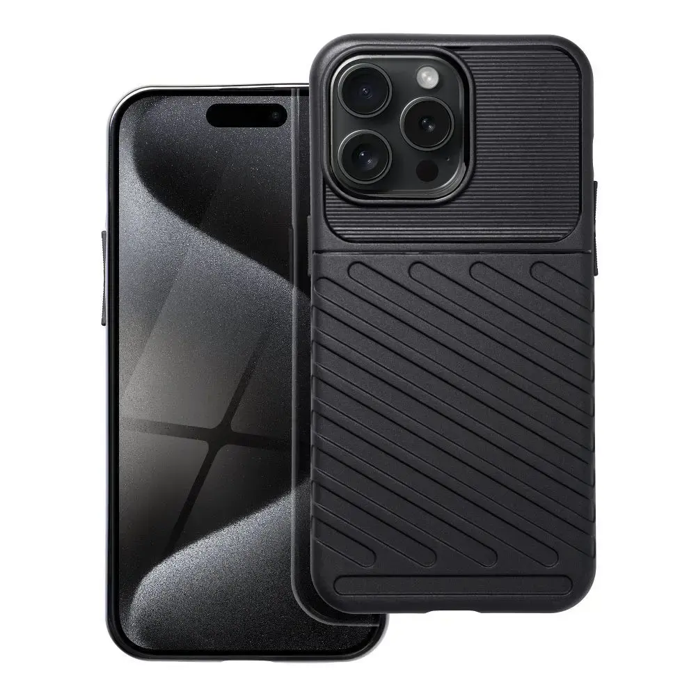 Forcell THUNDER armored maciņš telefonam iPhone 15 Pro Max melns