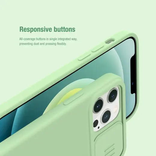 Nillkin CamShield Silky Magnetic Silicone Case for iPhone 12|12 Pro 6.1 Purple