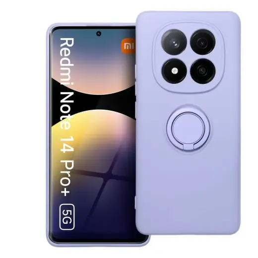 SILICONE RING case for XIAOMI Redmi Note 14 Pro Plus 5G violet