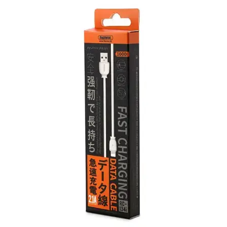 Remax Suji RC-134i провод для передачи данных и зарядки | USB-A на Lightning | 10.5W | 1m | белый