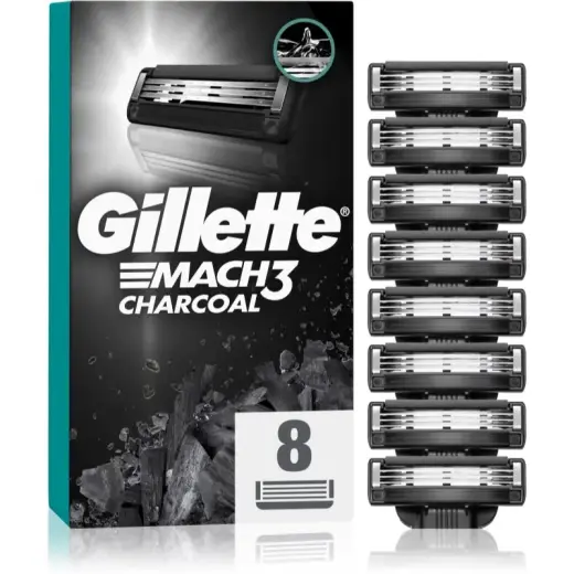 Gillette Mach3 Carbon Replacement Blades 8 Pieces