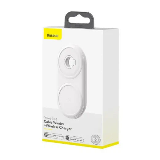 Baseus WXPL-B02 Быстрая Беспроводная Зарядка 9V | 2A | 7.5W | + USB-C Кабель | Белая