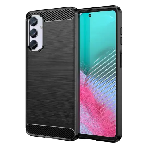 Carbon Case telefono dėklas Samsung Galaxy M54 5G (M546) juodas