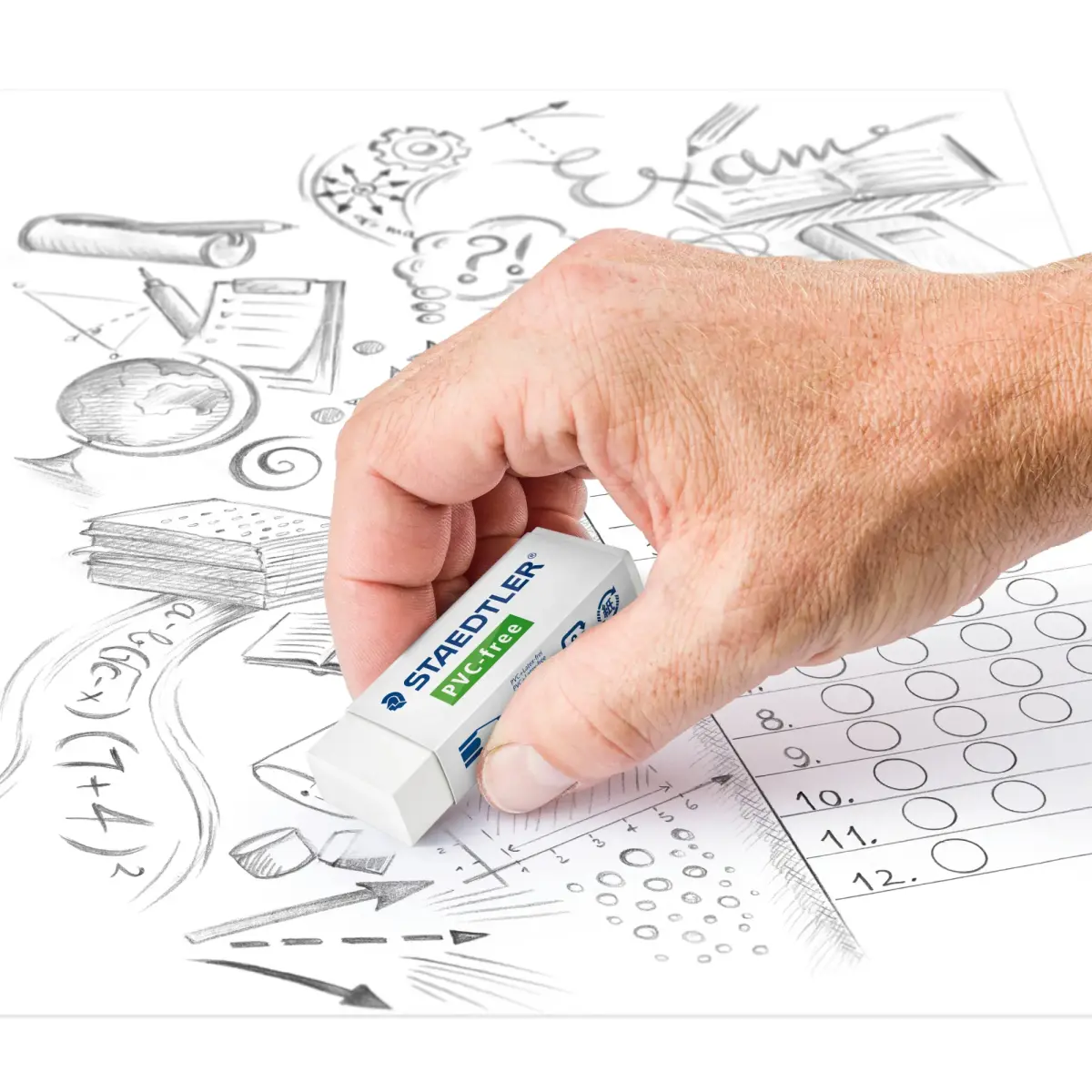 Dzēšgumija STAEDTLER PVC-FREE 525B20, izmērs 65x23x13 mm