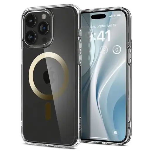 Spigen Ultra Hybrid MAG iPhone 15 Pro 6.1" Magsafe złoty|gold ACS06718
