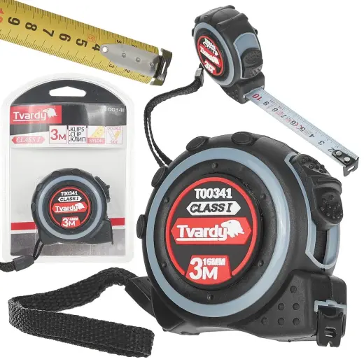 Double-sided Nylon Measuring Tape 3m/16mm Class I