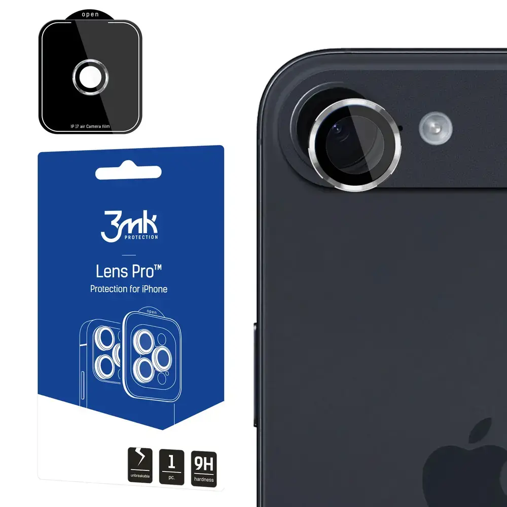 3mk Lens Protection Pro Tempered Glass for iPhone 17 Air - Silver