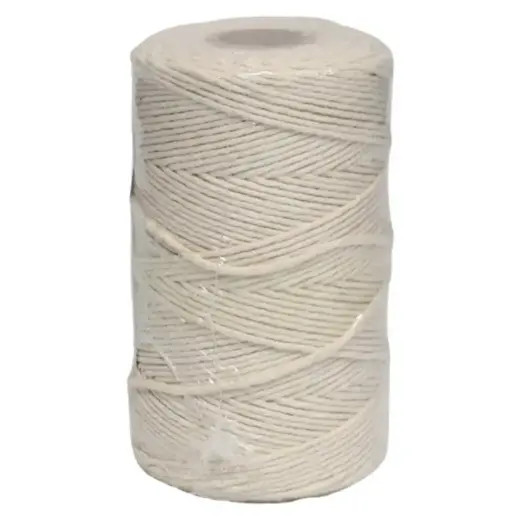 Cotton cord, white 150m