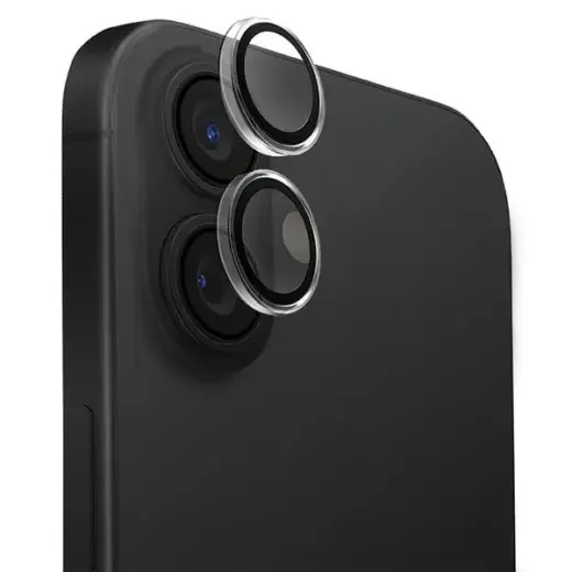 Uniq Optix Clear Camera Lens Protector iPhone 16 | 16 Plus with Applicator - Clear Black