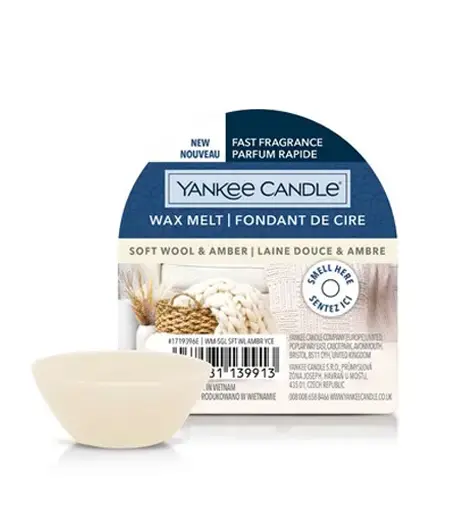 Yankee Candle Soft Wool & Amber scented wax 22 g