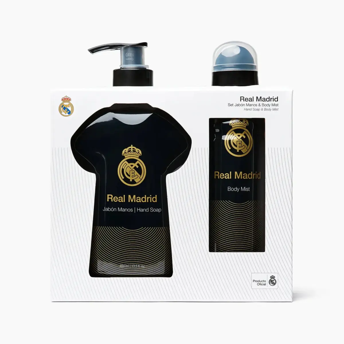 Set Real Madrid: Real Madrid, Liquid Soap, For Hands, 400 ml + Real Madrid, Scented Spray, For Men, 180 ml