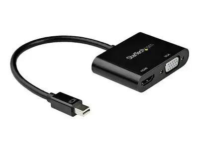 StarTech.com Mini DisplayPort to HDMI VGA Adapter - mDP 1.2 HBR2 to HDMI 2.0 4K 60Hz or VGA Video Monitor Converter - TB2 Compatible - video interface converter - Mini DisplayPort | HDMI | VGA