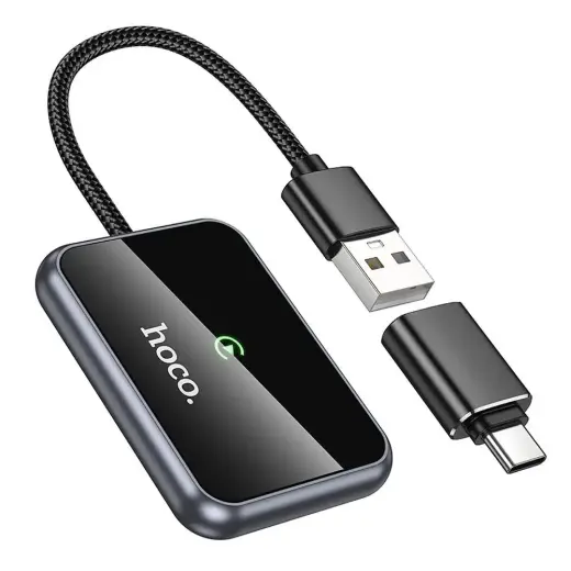 Wireless CarPlay adapter Hoco USB A / USB C HU1 black