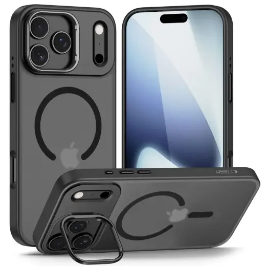 TECH-PROTECT MAGSTAND чехол с поддержкой MagSafe для телефона Apple iPhone 17 Pro Max матовый черный